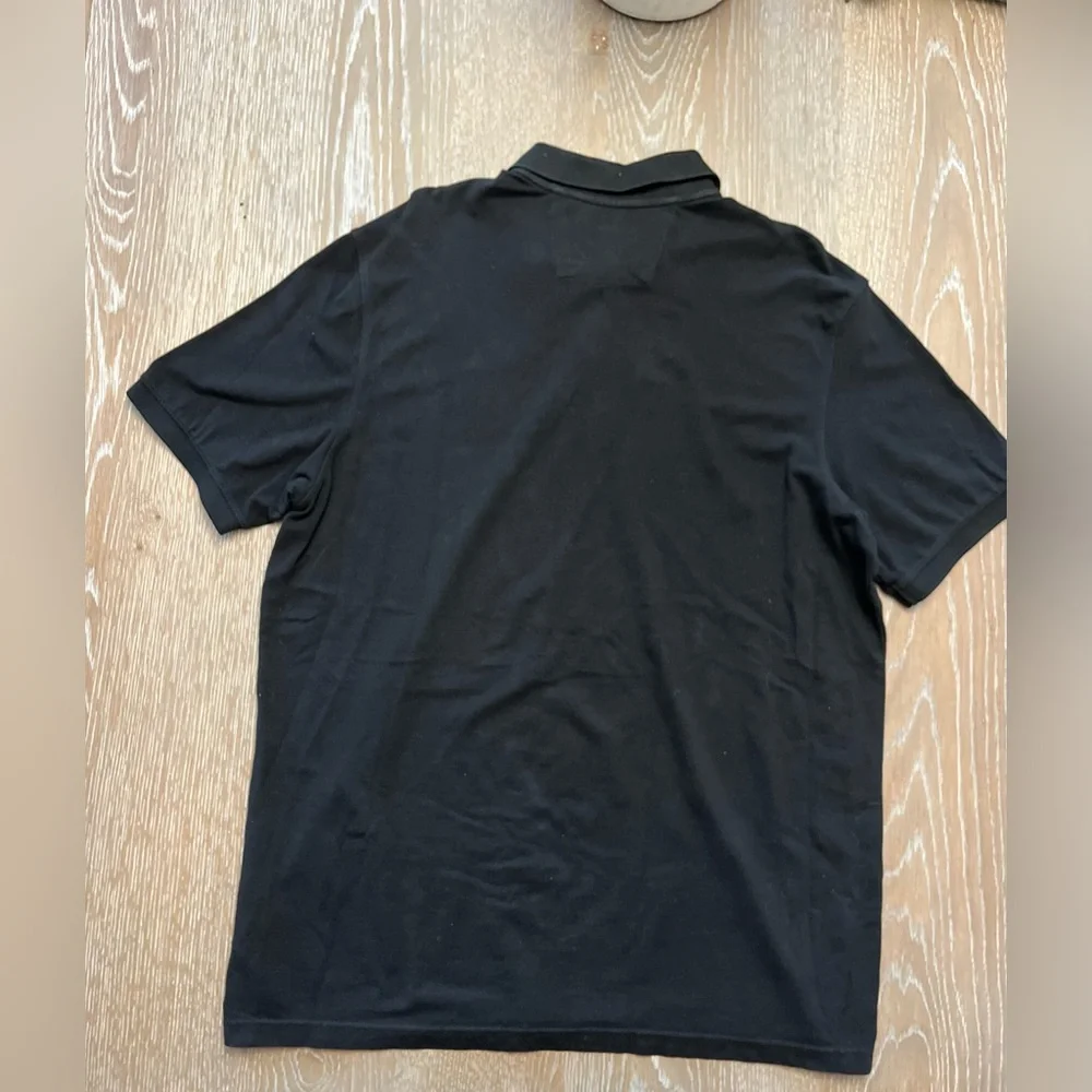 Banana republic men’s all cotton pullover‎ polo size XL black short sleeve nice